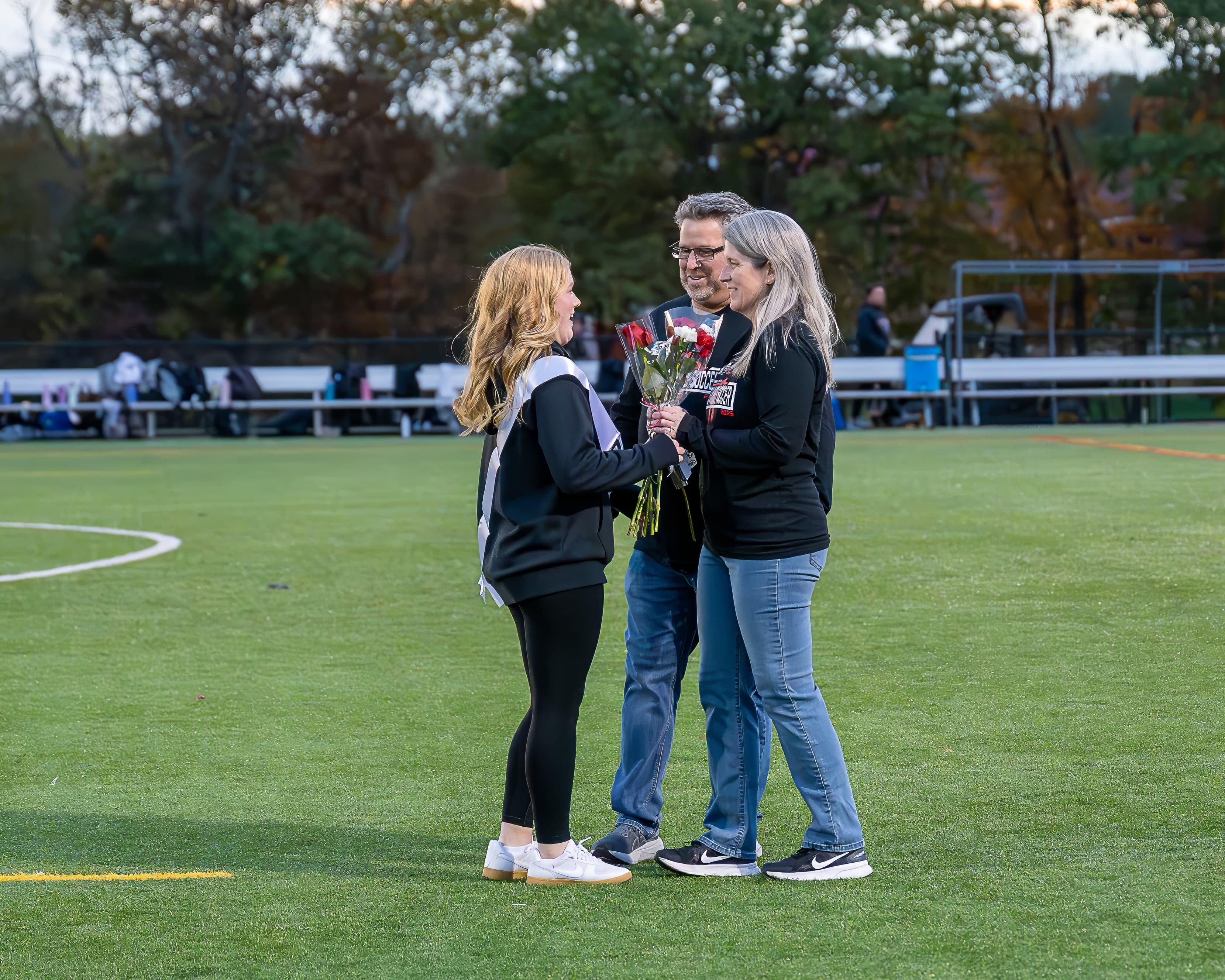 BRHS Girls Soccer Senior Night action